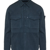 Stone Island Cotton-linen canvas shirt
