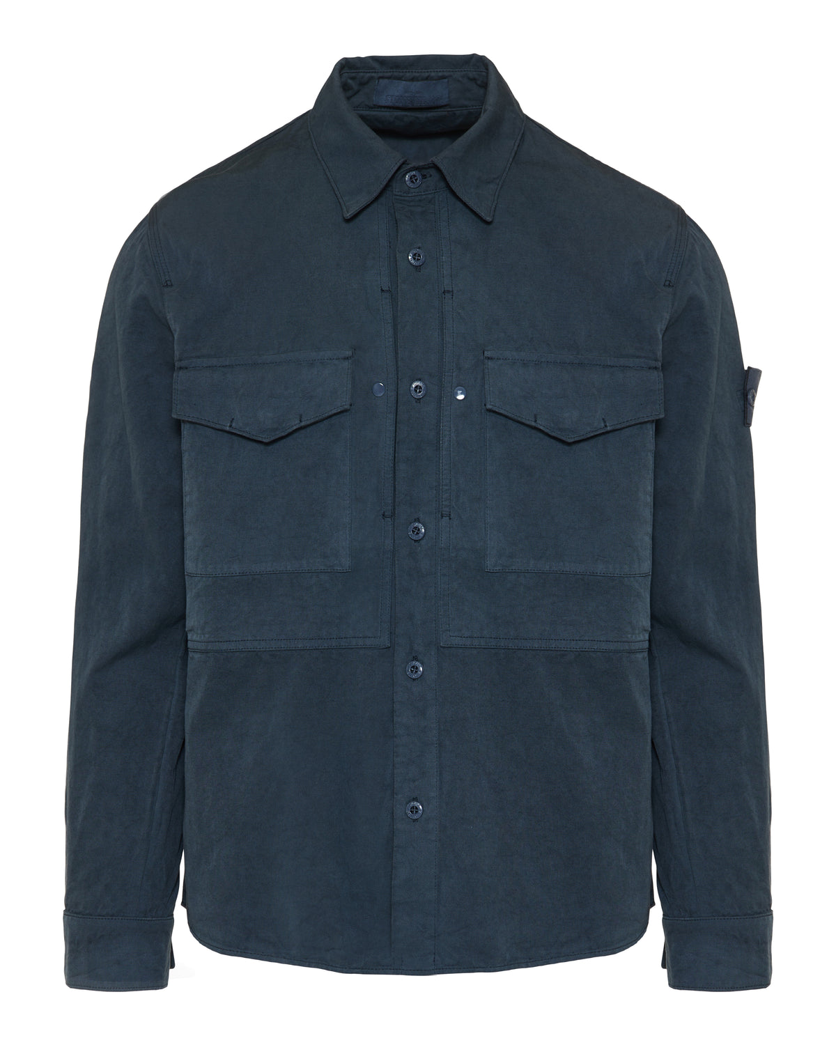 Stone Island Cotton-linen canvas shirt – Luisa World