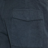 Stone Island Slate-blue cotton-linen Ghost fatigue trousers