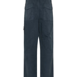 Stone Island Slate-blue cotton-linen Ghost fatigue trousers