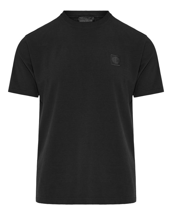 Crew-neck logo patch T-shirt