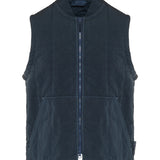 Stone Island Padded cotton-linen vest