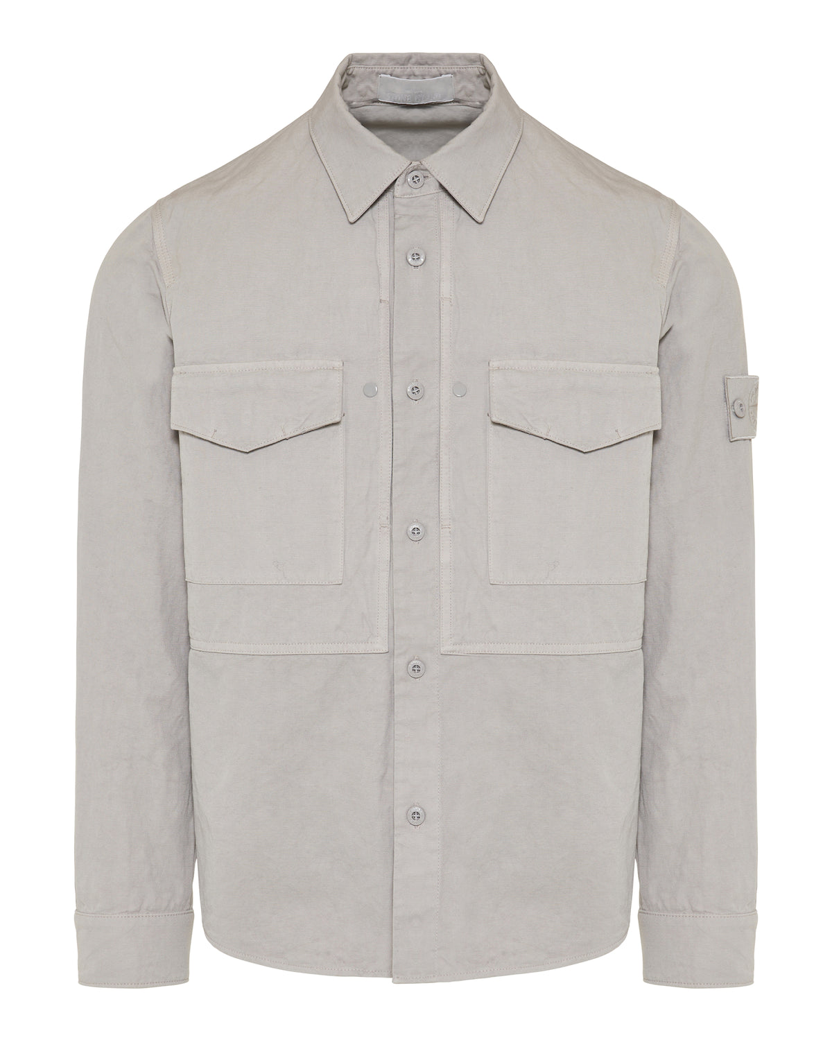 Stone Island Cotton-linen canvas shirt – Luisa World