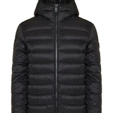 Alrai hooded short down jacket