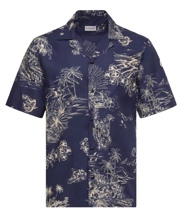 Moncler Floral print cotton shirt