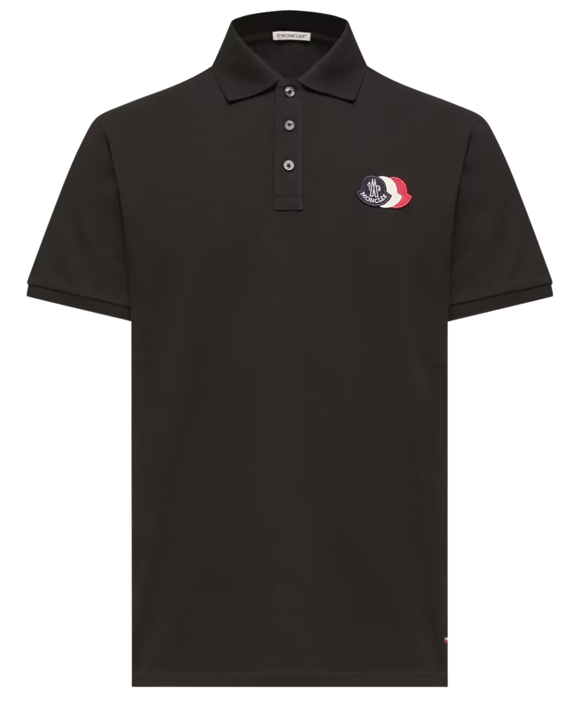 Moncler Logo-patch cotton piqué polo shirt – Luisa World