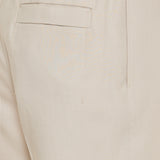 Elasticated linen shorts