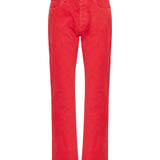 Straight-leg denim jeans