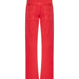 Straight-leg denim jeans