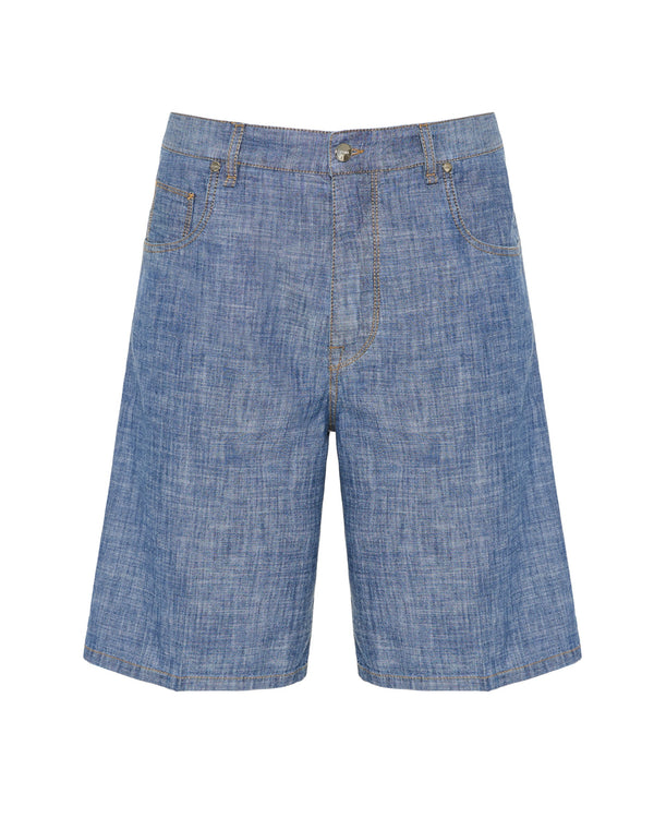 Fendi Chambray bermuda shorts