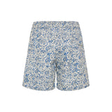 120% Lino Printed linen swim shorts