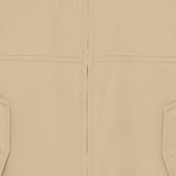 Leather collar jacket