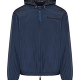 Berguns reversible hooded down bomber jacket