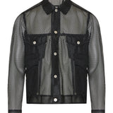 Comme des Garçons Black Mesh biker jacket
