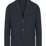 120% Lino buttoned v-neck blazer