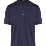 Silk and cotton polo shirt