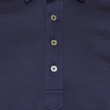Silk and cotton polo shirt