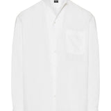 Zegna Stand-collar linen shirt
