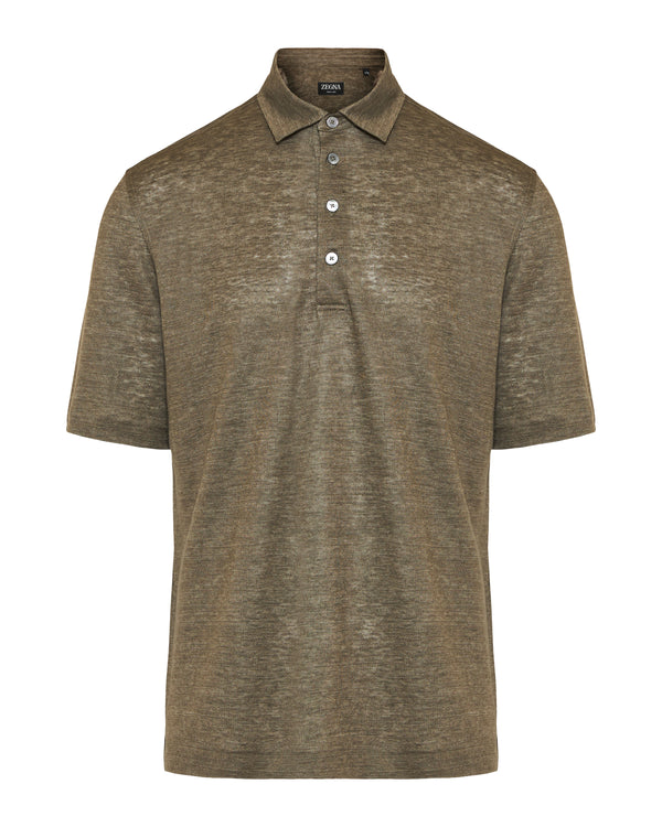 Zegna Linen polo shirt