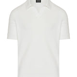Zegna Textured cotton polo shirt