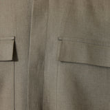 Zegna Stand-collar linen overshirt