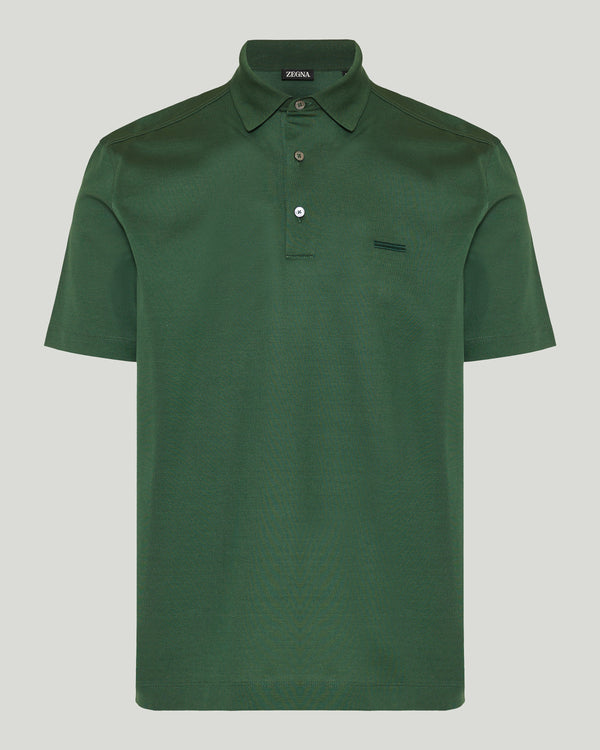 Zegna Cotton piqué polo shirt