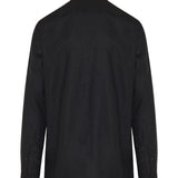 Stand-up collar linen shirt