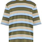 Ami Paris Striped cotton oversized t-shirt