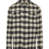 Checked long-sleeved shirt