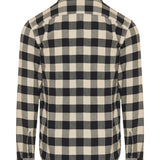 Checked long-sleeved shirt