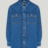 Bottega Veneta Medium indigo denim overshirt