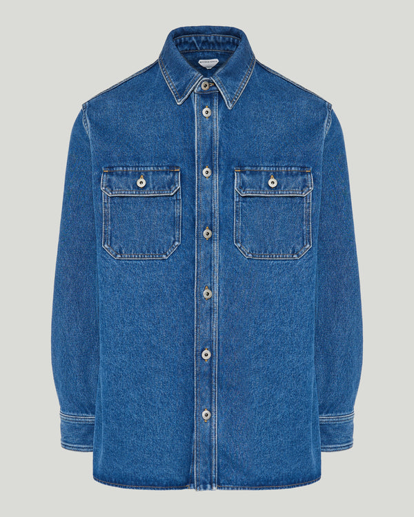 Bottega Veneta Medium indigo denim overshirt