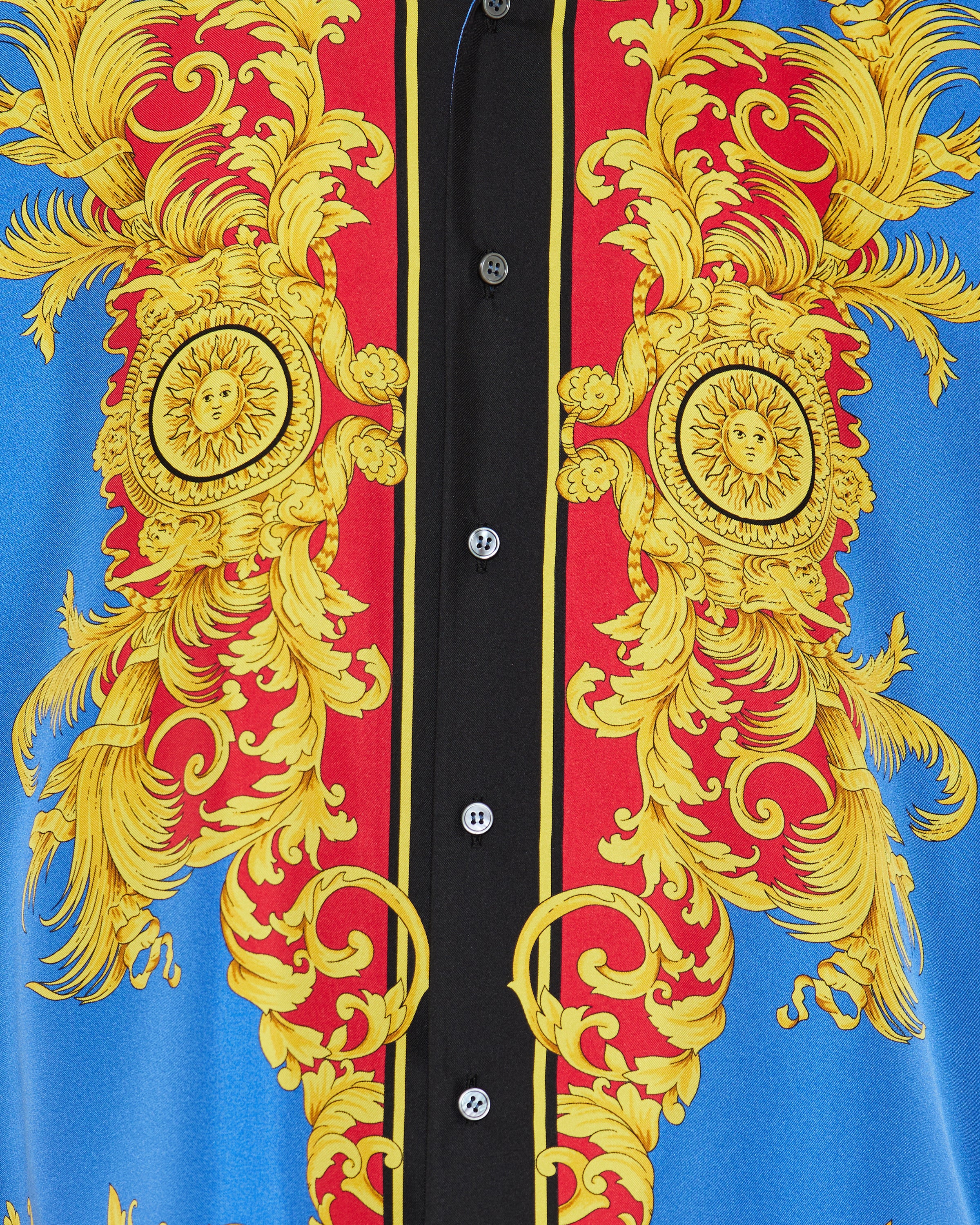 Versace Versace Printed silk twill regular shirt – Luisa World