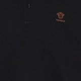 Versace Embroidered cotton-piqué polo