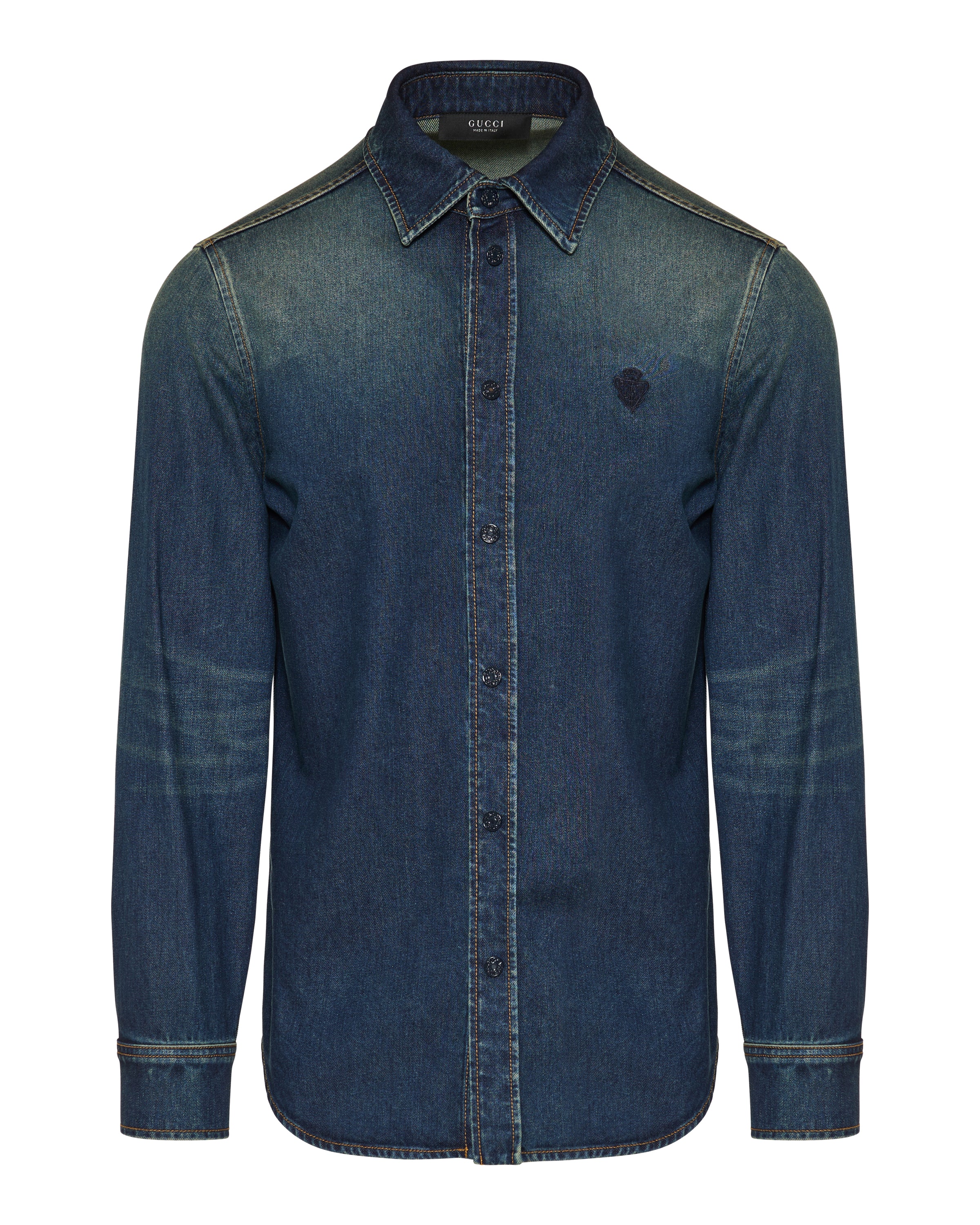 Gucci Washed certified cotton denim shirt – Luisa World