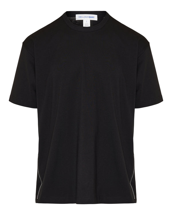 Zipped cotton T-shirt
