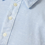 120% Lino Short sleeve linen polo shirt