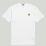 Comme des Garçons Play Gold logo t-shirt