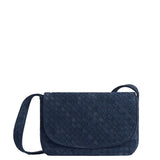 Veneto leather flap messenger bag