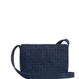 Veneto leather flap messenger bag