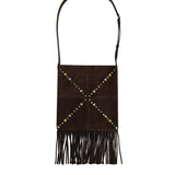 Nellcôte suede shoulder bag with fringes