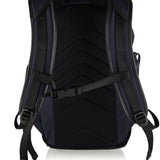 Leather-trimmed backpack