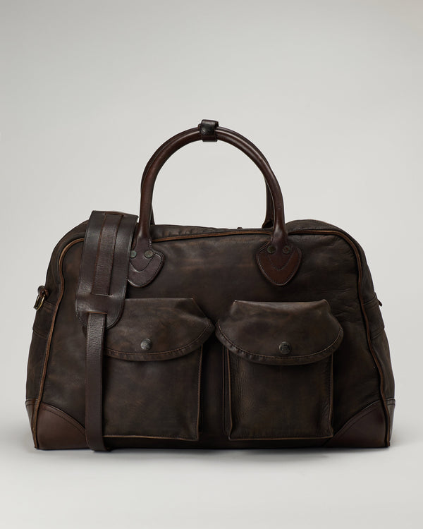 RRL Leather duffel bag
