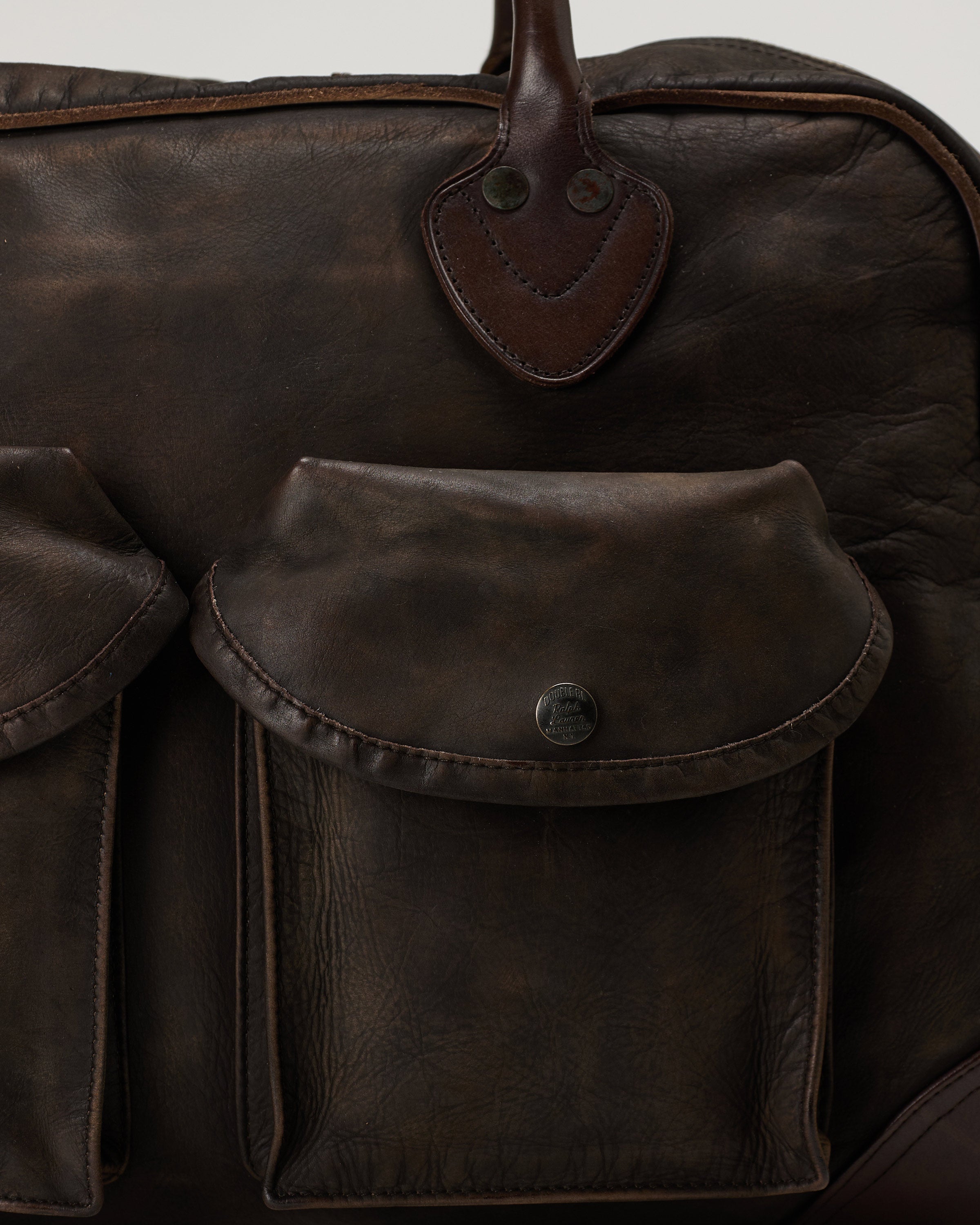 古*）様 【40's デポジットバッグ 2ケ】ビンテージ バンクバッグ RRL RRL Leather duffel bag – Luisa World