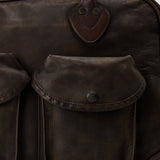 RRL Leather duffel bag