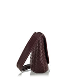 Veneto leather flap messenger bag