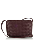 Veneto leather flap messenger bag