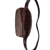Veneto leather flap messenger bag