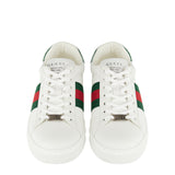 Ace Web Stripe leather sneakers