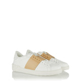 Leather open sneakers